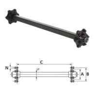 Laufachse 1750/1750/1600 kg bei 40 km/h