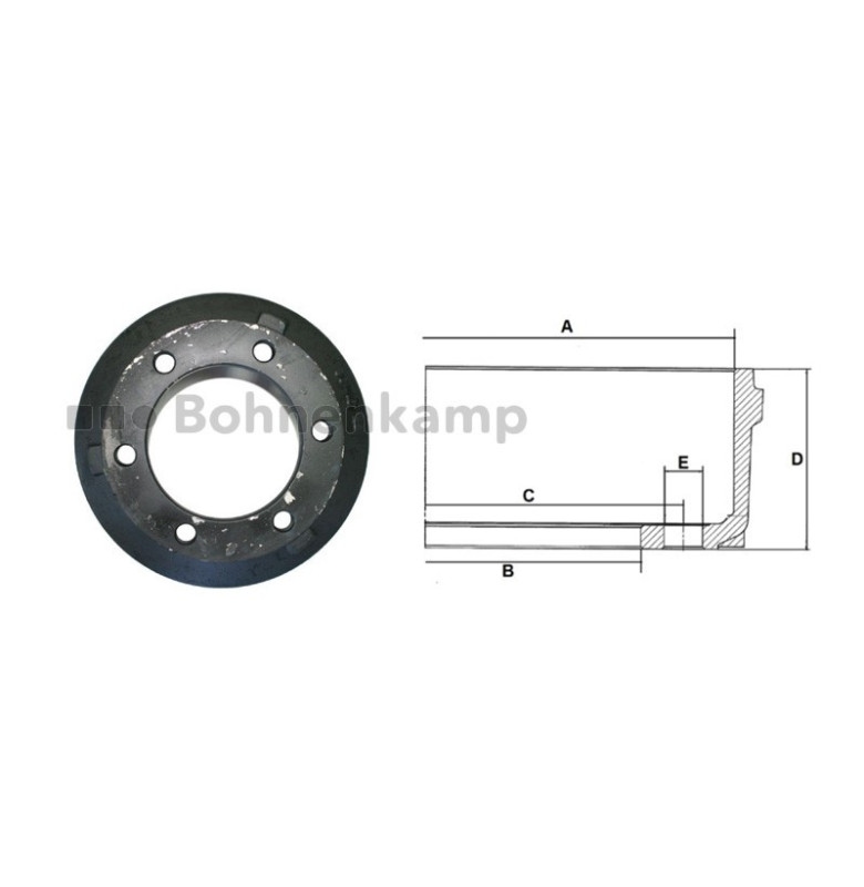 ADR-Bremstrommel 300 X 60, 306E, 306R