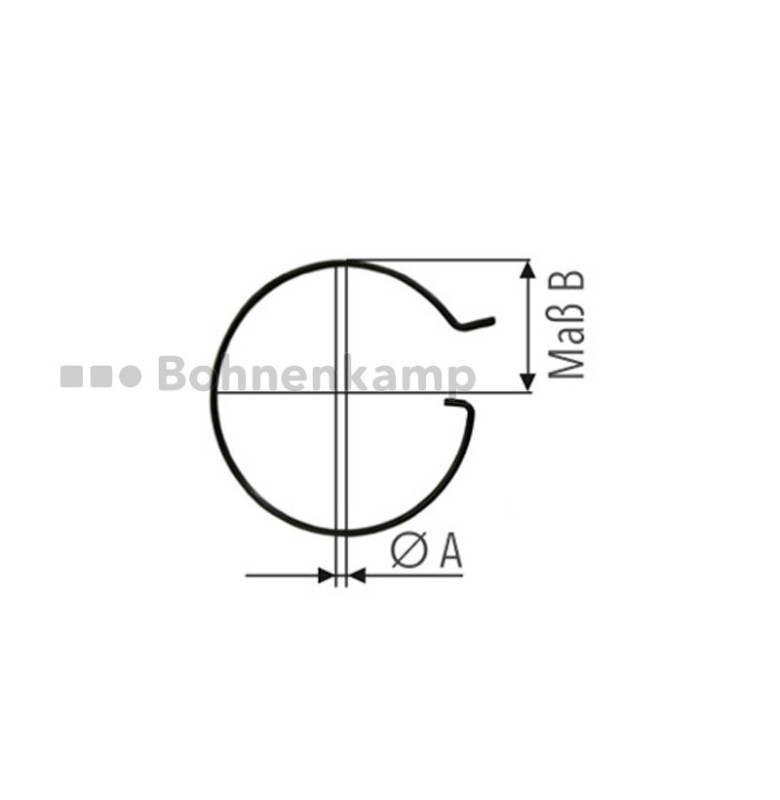 ADR-Federsplint für Kronenmutter M52 X 2.0