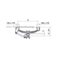 Parabelfedersatz 10000 kg Achslast