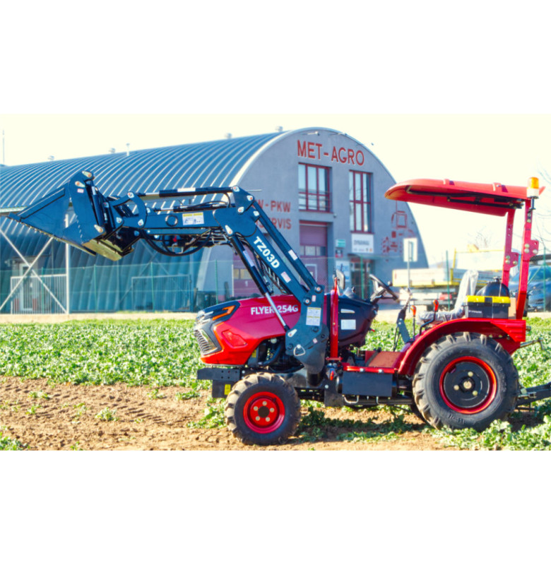 Malotraktor FLYER 254G s čelným nakladačom